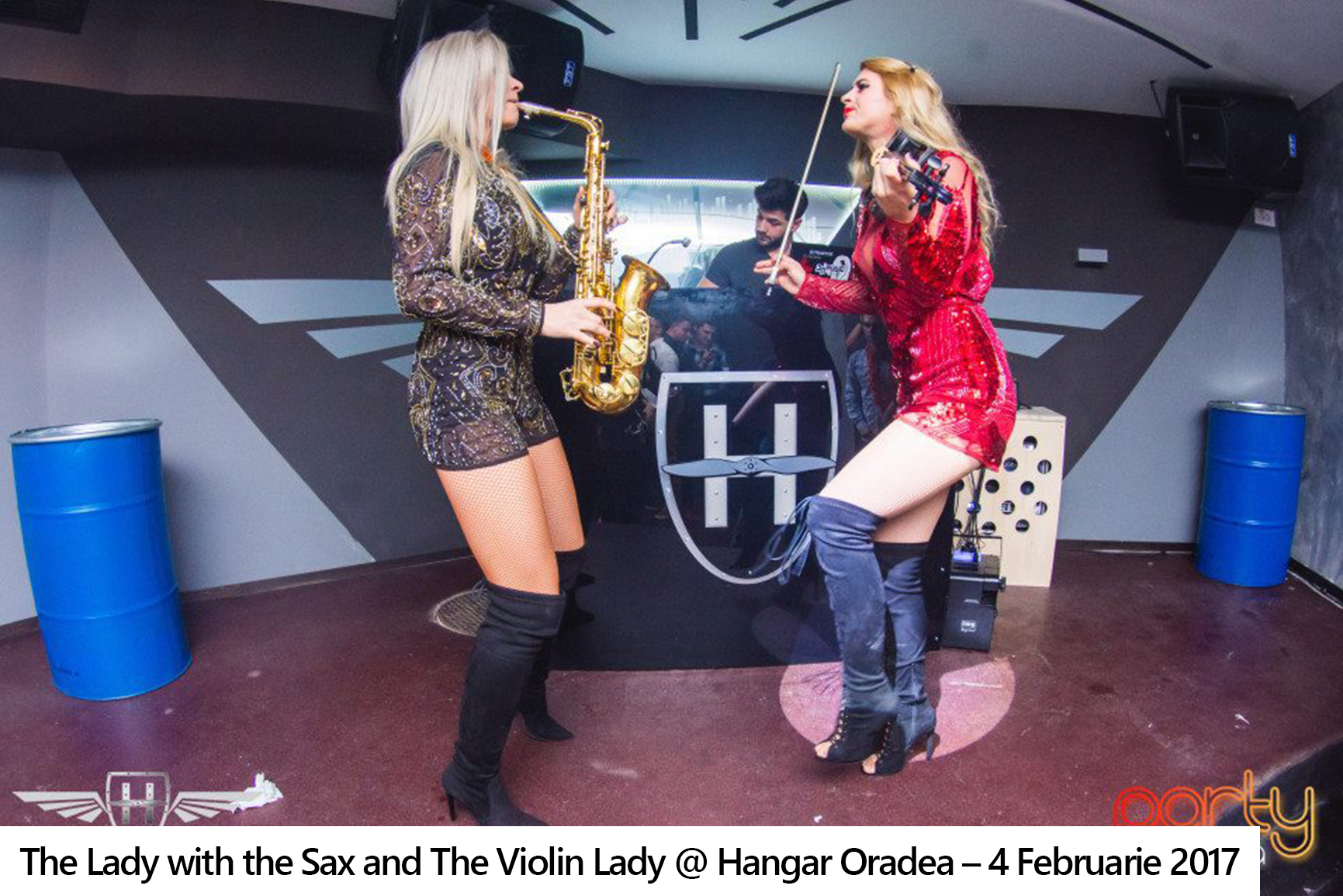 Galerie foto – The Lady with the Sax and The Violin Lady @ Hangar Oradea – 4 Februarie 2017